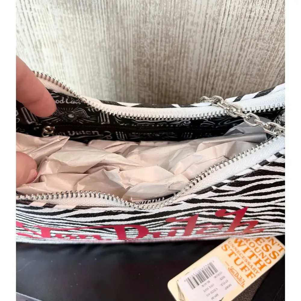 NEW Chic Von Dutch Zebra Shoulder Bag & Trucker Hat Bundle - Picture 4 of 6